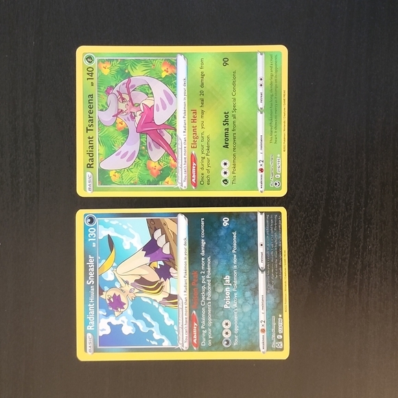Pokemon | Other | Radiant Hisuian Sneasler Radiant Tsareena Pokemon Cards  Nm | Poshmark